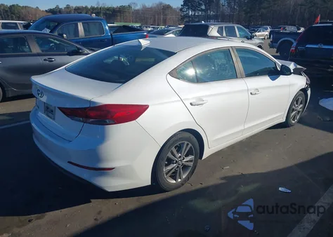 2018 Hyundai Elantra Value Edition z USA, uszkodzony, nr VIN 5NPD84LF7JH341899